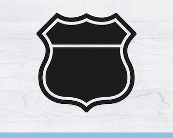 blank route 66 sign svg, instant download
