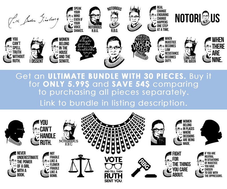 Download Clip Art Art Collectibles I Dissent Svg Rbg Svg Fragile Rbg Svg Bundle Rbg Svg Women Fight For The Things You Care About Svg Ruth Bader Ginsburg