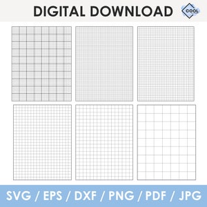 Graph Grid Cross Stitch Paper, BIG BUNDLE, pdf, svg, png, printable, Instant Download