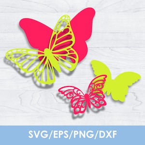 5x Layered Butterfly svg Bundle