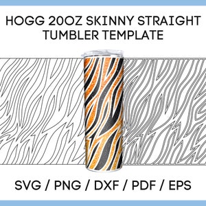 tiger, burst tumbler SVG, 20oz Hogg Skinny Straight, tumbler tape template, animal print, Seamless Design, Full Wrap, Instant Download