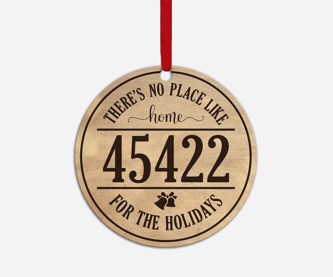 Svg, No Place Like Home for the Holidays, Editable Custom Zip Code
