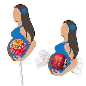 Pregnant Woman lollipop holder svg, baby shower favor, DIY, crafts, decor, mother's day, printable, cut files, vector, png, INSTANT DOWNLOAD