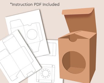 Bauble Gift Box  Blank Template, svg, png, Instant Download