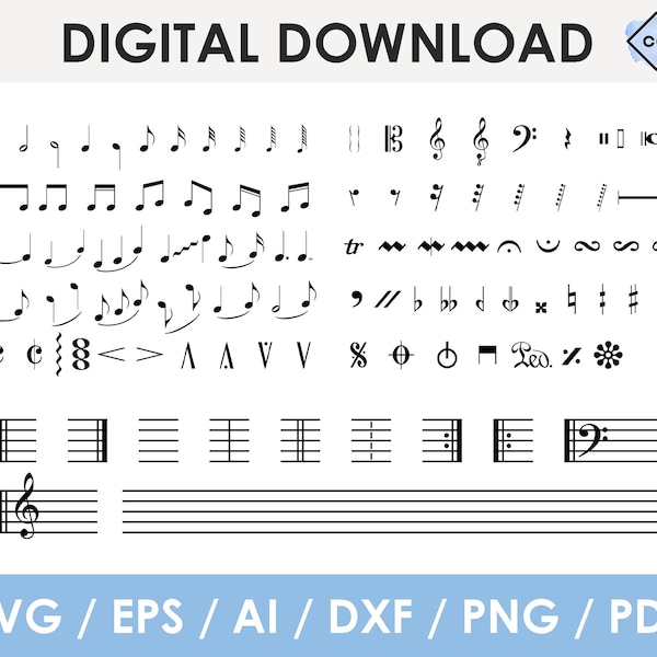 Abstract Music Note Art - Etsy