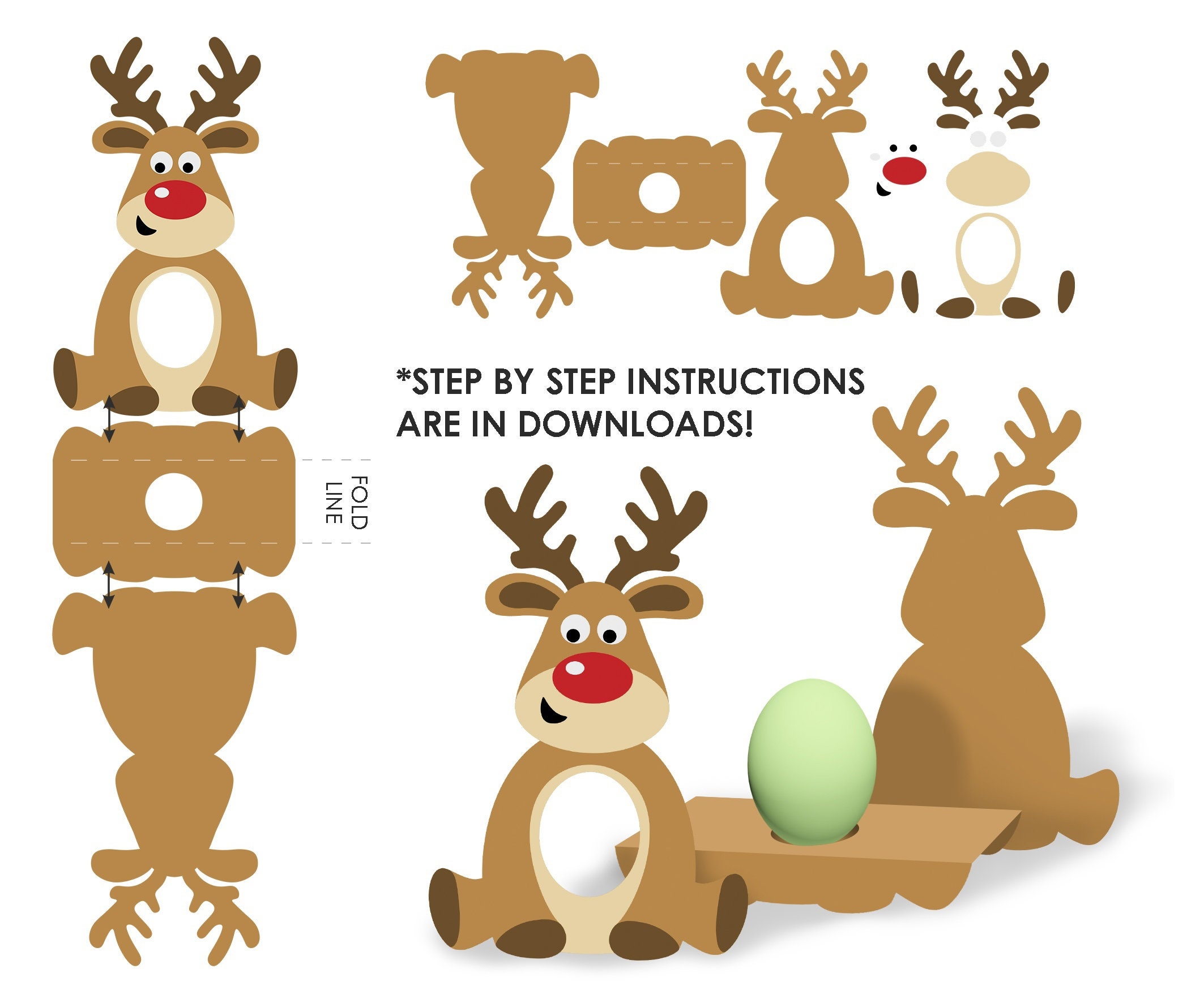 Christmas Candy Holder Svg BUNDLE Christmas Favor for Kids - Etsy