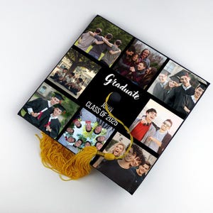 Custom Photo Collage Graduation Cap Topper Template (Digital Download)