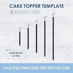 Cake Topper Base Template, svg, Bundle, Laser Cut Files, DIY, Cricut, instant download