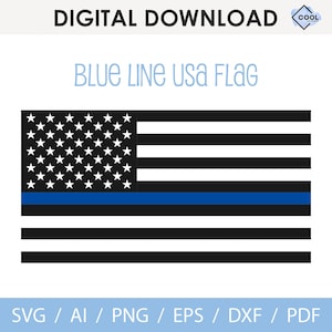 Police Flag svg, Back the Blue svg, Police svg, Thin Blue Line svg, Police Officer svg, Police Wife svg, png, dxf, Cricut, Instant Download
