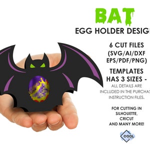 halloween chocolate egg holder design, bat svg, INSTANT DOWNLOAD