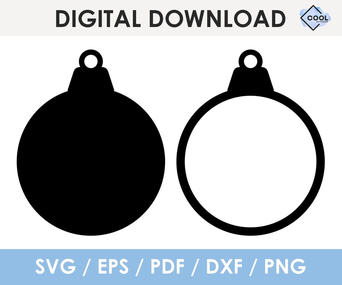 Svg Christmas Photo Ornament SVG Editable Picture Frame - Etsy