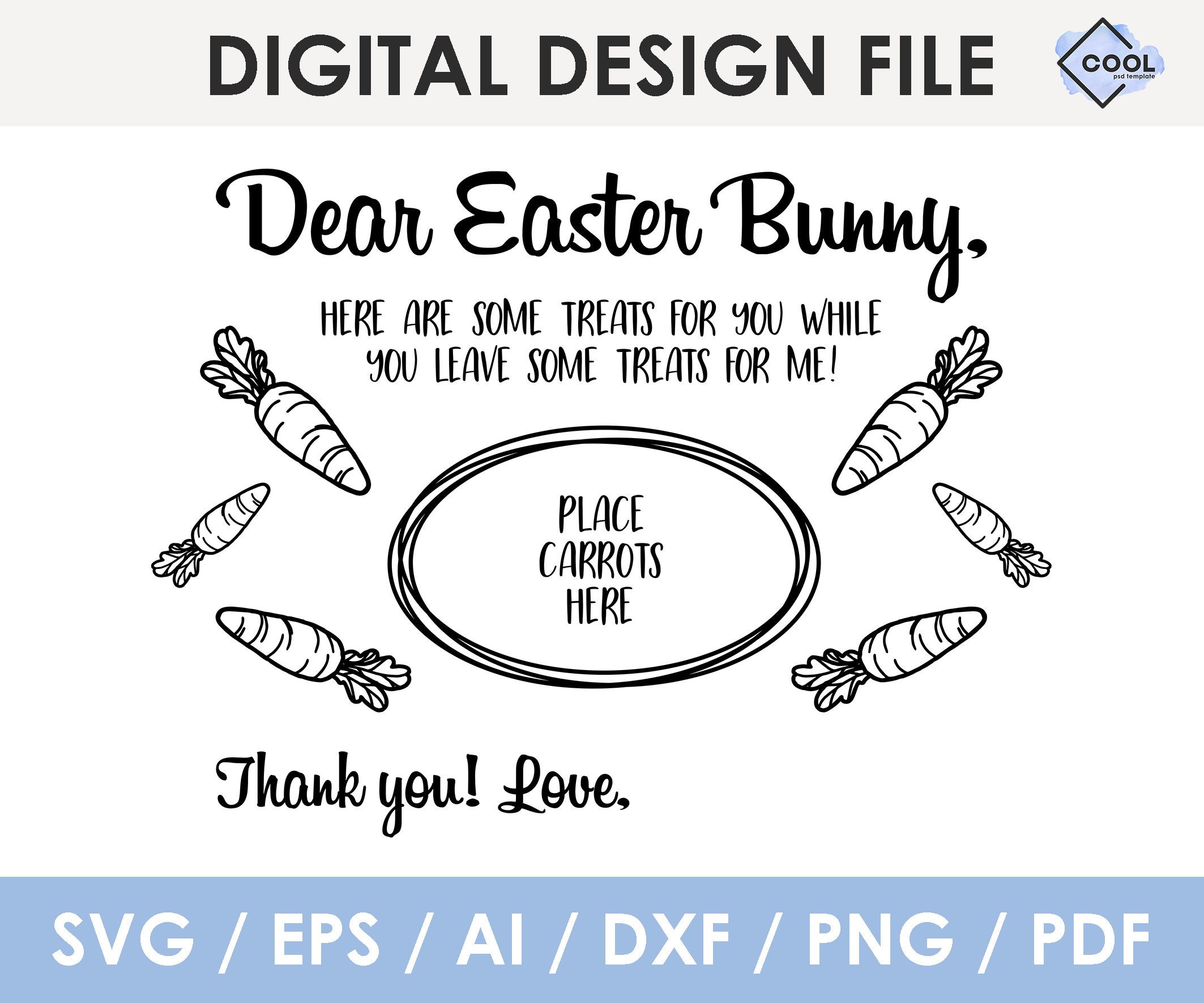 Easter Tray Svg Bundle Dear Easter Bunny Easter Svg Kids Etsy