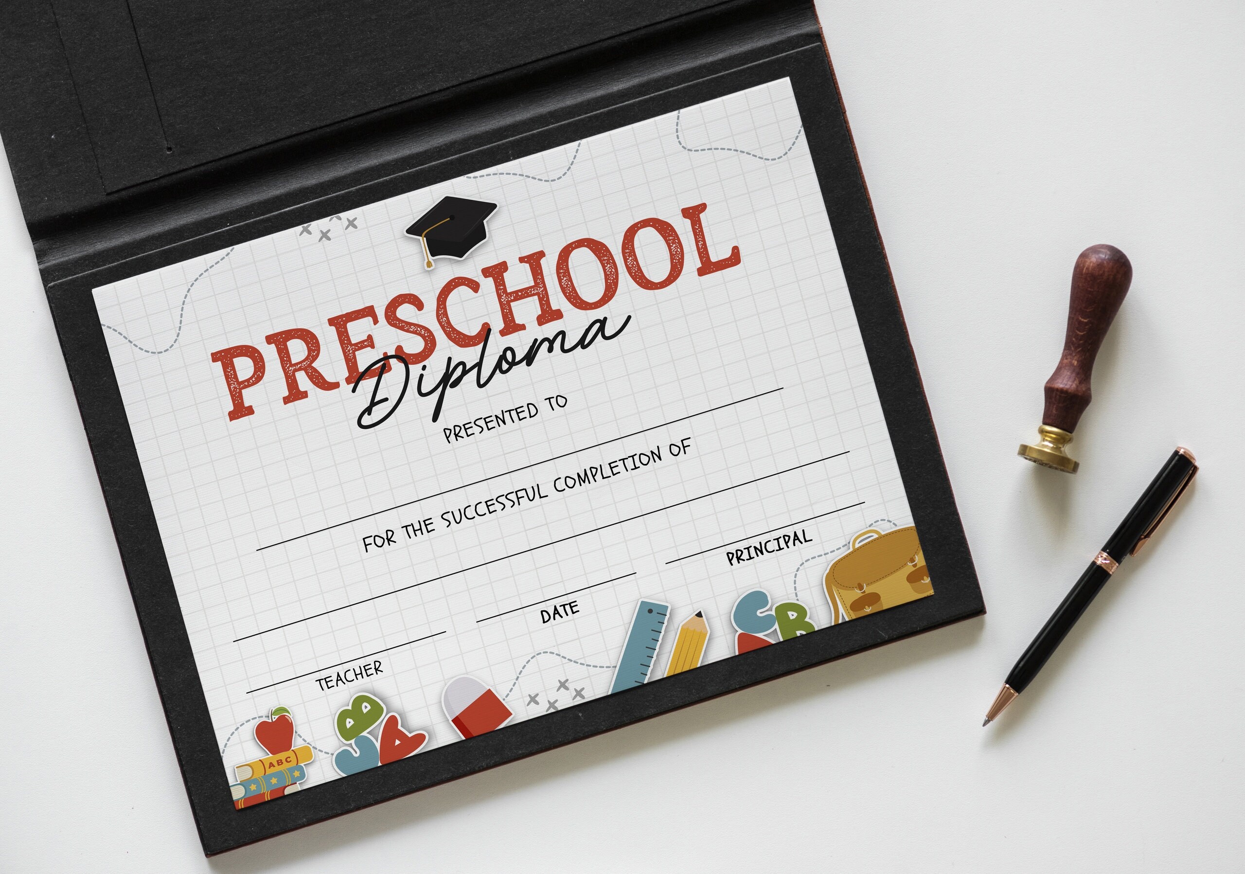Preschool graduation diploma INSTANT DOWNLOAD Prek | Etsy