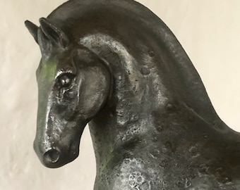 Black Horse in ceramic by Paul Szeiler