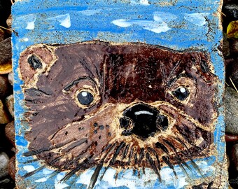 Otter swimming