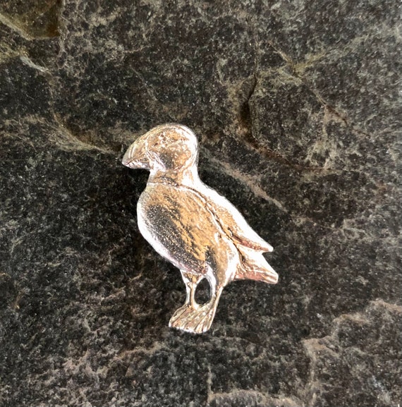 Puffin Brooch in Pewter Etsy Australia