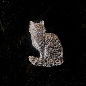 Wildcat Brooch in Pewter
