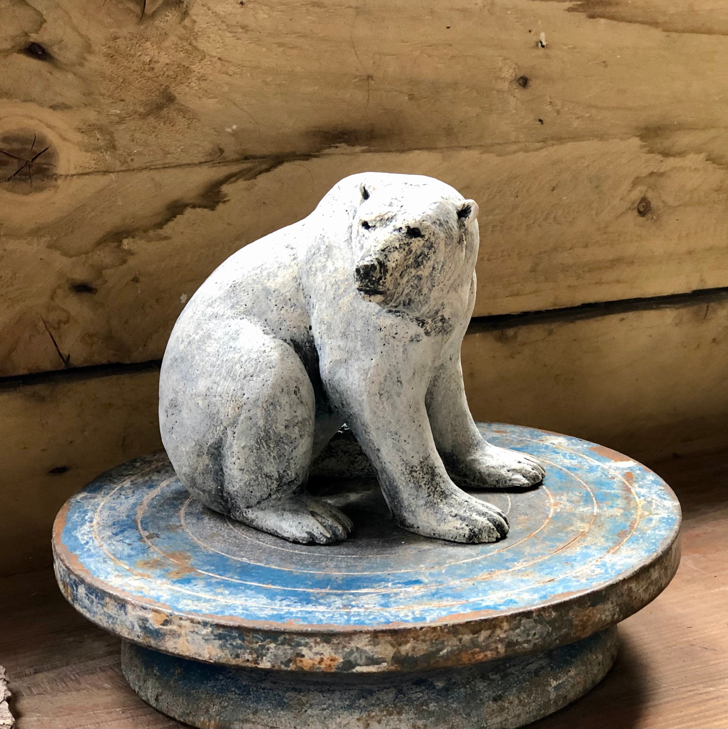 Polar Bear Sculpture by Paul Szeiler Etsy UK