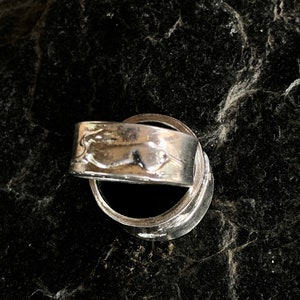 Hare ring in pewter