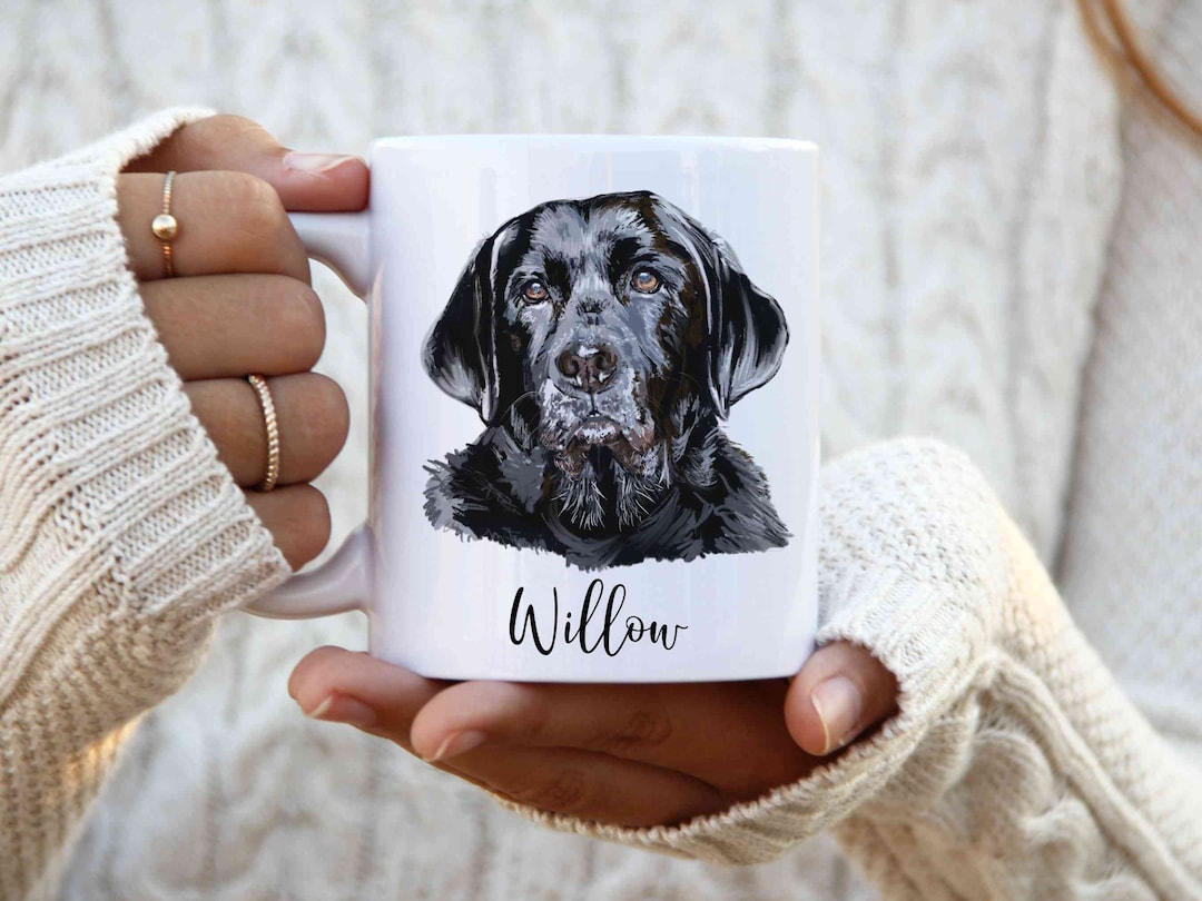 Personalised Black Labrador Mug Black Lab Gift Gift for Her Etsy