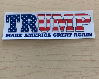 Trump MAGA funny window decal pro-Trump 2024 Bumper Sticker Anti Biden Harris Republican Ukraine Let's Go Brandon FJB