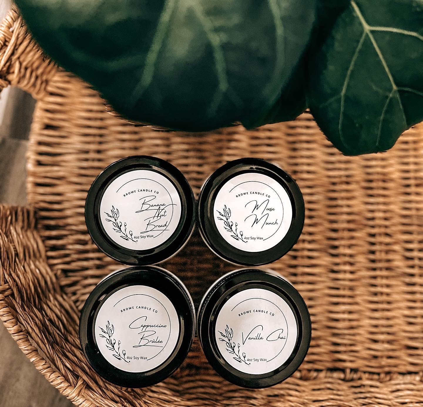 Rrowe Candle Flights 4ct4oz Cotton Wick Candles Etsy