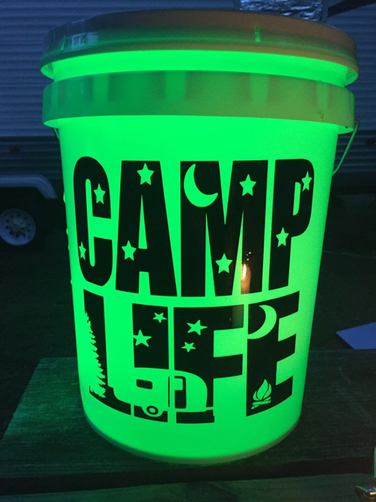 Camping Light Buckets Etsy