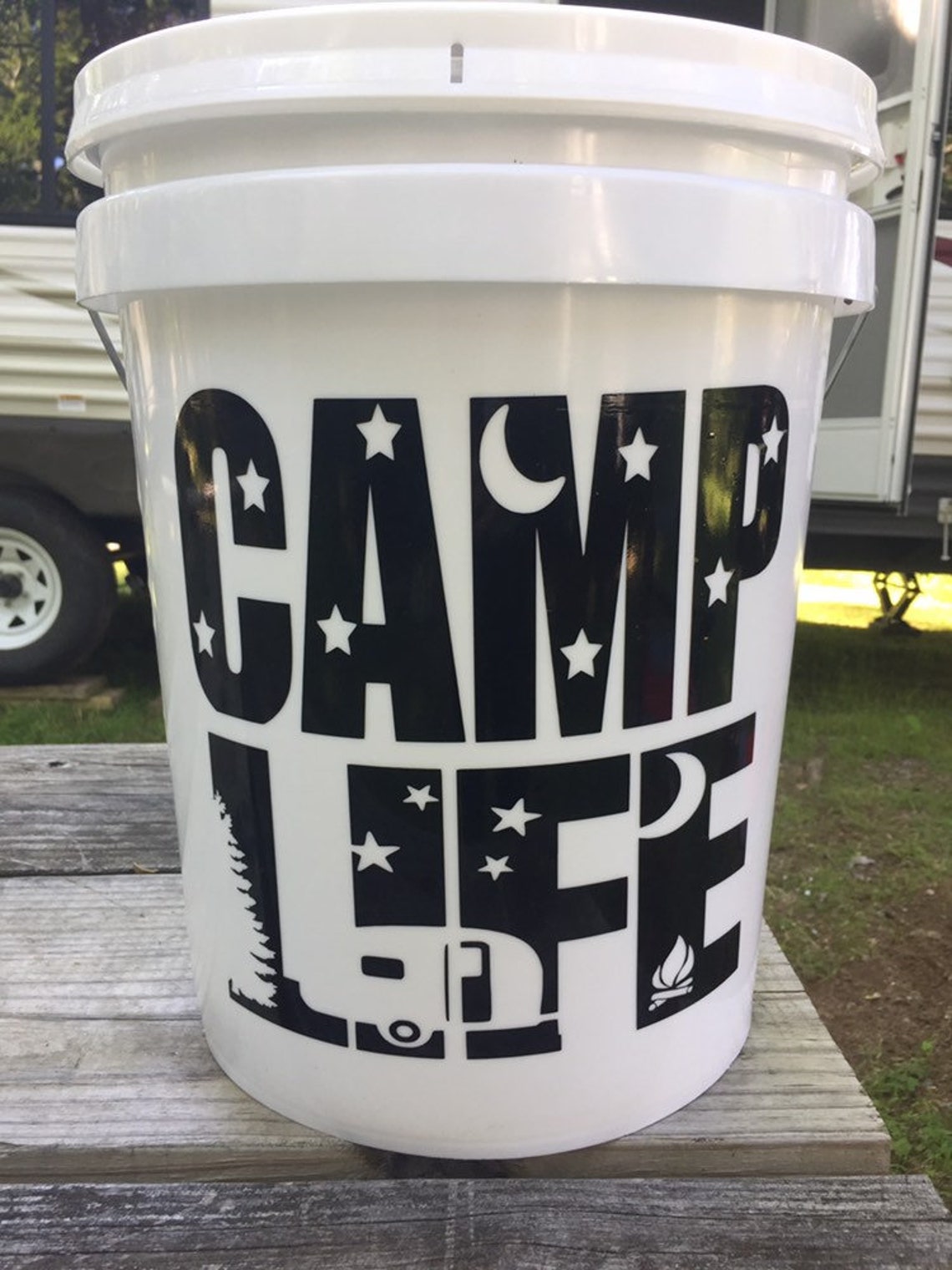 Camping LED light up buckets Etsy