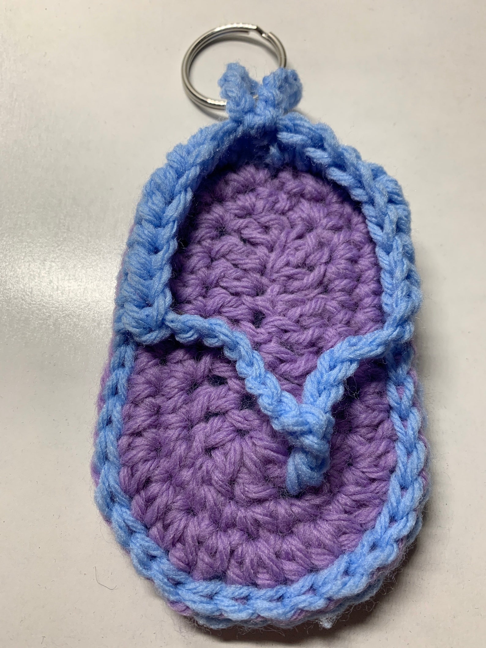 Crocheted flipflop keychains Etsy