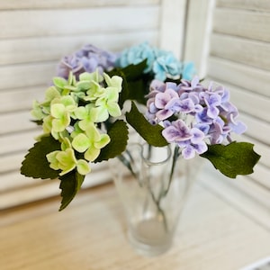 Felt flower, Hydrangeas. Handmade felt flower, Hydrangeas flower for home decoration.