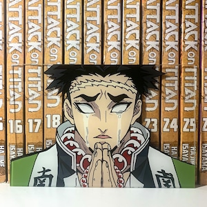 Stone Slayer anime glass painting