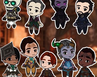 Dragon Age Veilguard Chibi Stickers