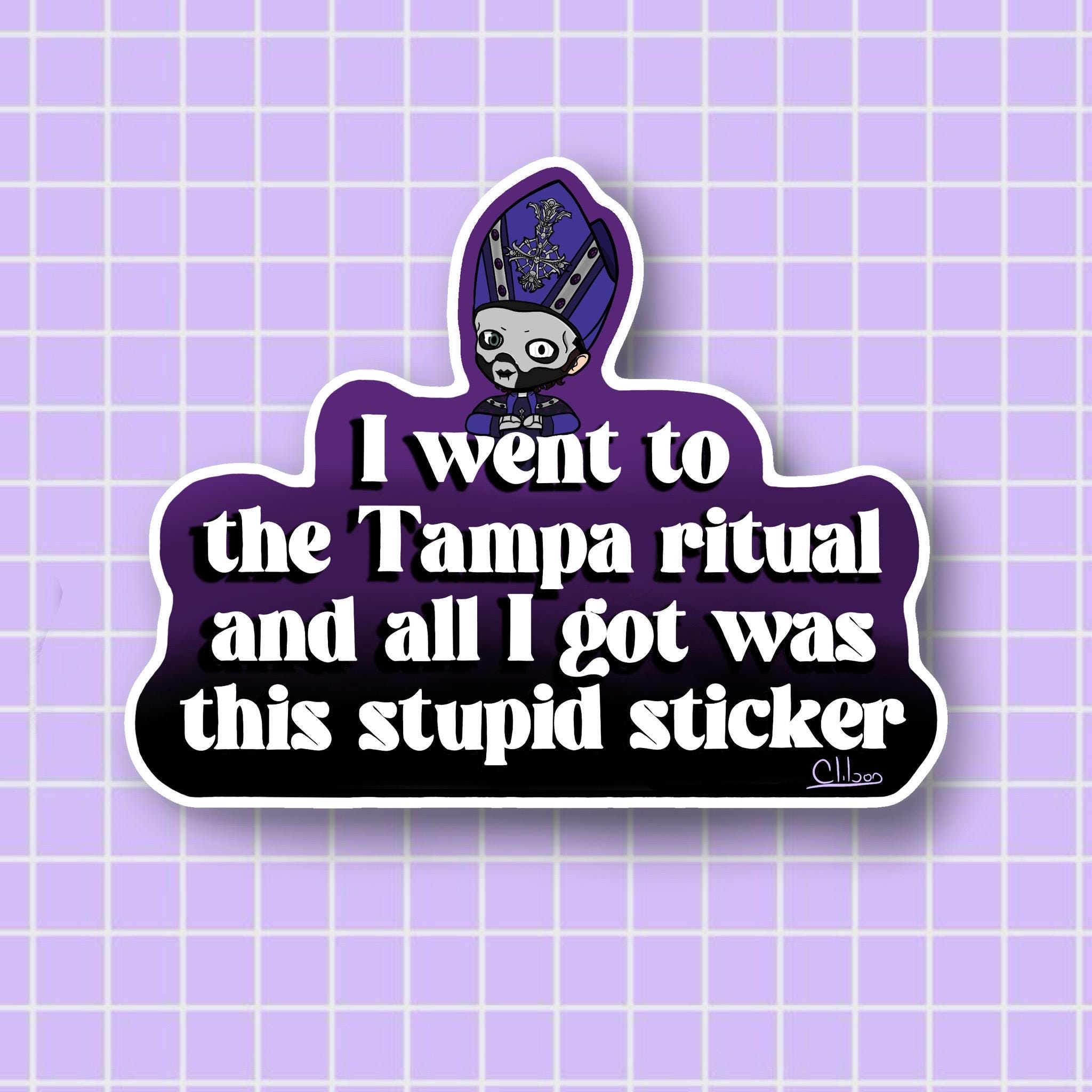 Ghost Band Skeletour 2025 INSPIRED Tampa Ritual Sticker