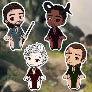 Baldur’s Gate 3 Chibi Stickers Wavemother series