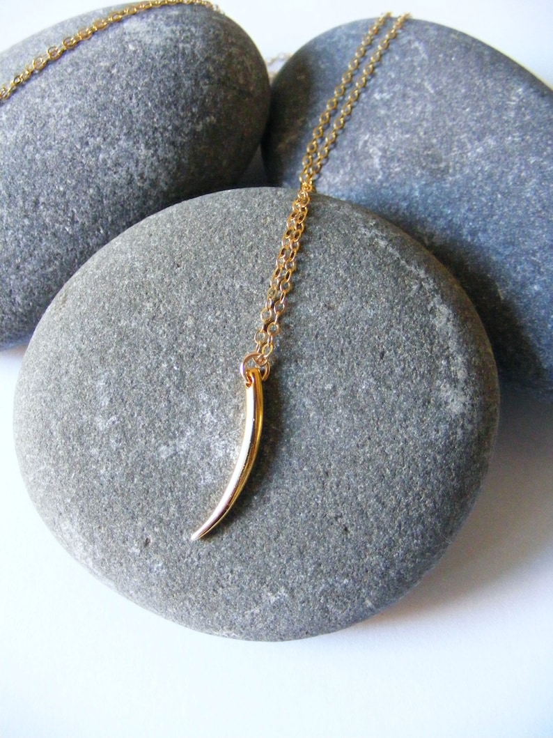 Italian Cornicello Horn Pendant 14k Gold Filled Etsy