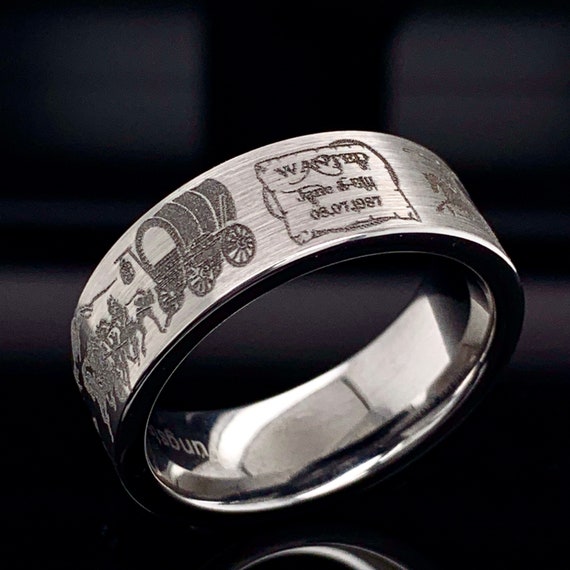 Tungsten Ring Mens Wedding Band Western Ring Mens Tungsten Ring Custom Tungsten Ring 9mm Tungsten Ring Promise Ring Anniversary Ring