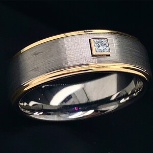 Tungsten Ring, Mens Wedding Ring, Diamond Ring, Mens Diamond Band , Womens Tungsten Ring, Mens Tungsten Ring, Diamond Tungsten Ring