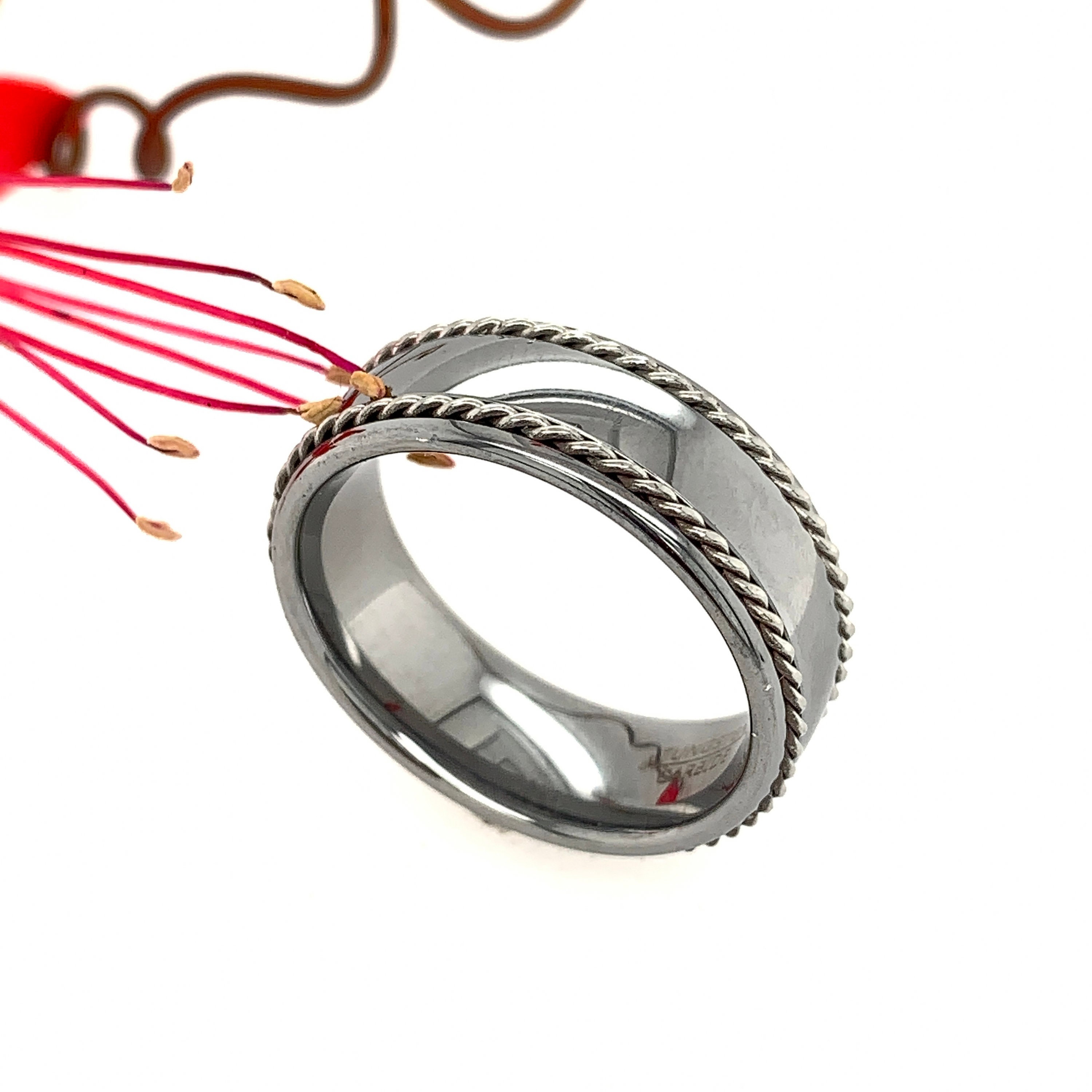 Ruby Tungsten Ring Mens Wedding Ring Tungsten Ring Mens Etsy