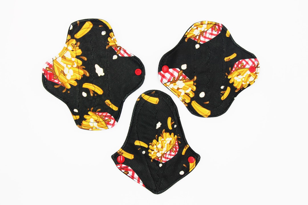 Washable Underwear Protector - Dry Effect Poutine Patterns - Black ...