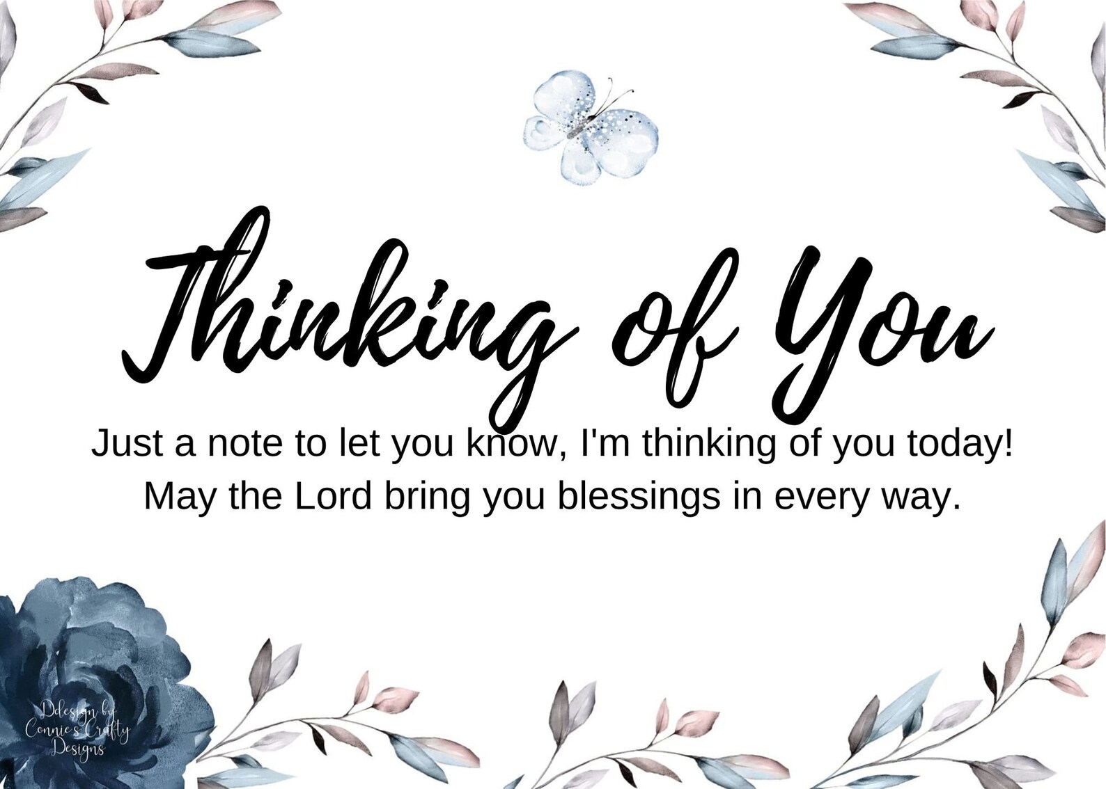 Instant Download Thinking of You Card Words of Encouragement  Etsy