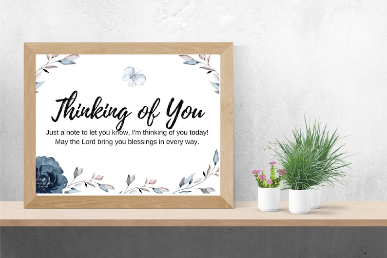 Instant Download Thinking of You Card Words of Encouragement  Etsy