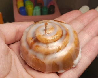 Cinnamon Roll Mini Candles (pack of 2) 2x2 inches