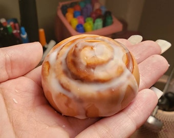 Ceras derretidas con forma de rollo de canela (paquete de 2) // Ceras derretidas de comida falsas realistas // Ceras derretidas con aroma a postre