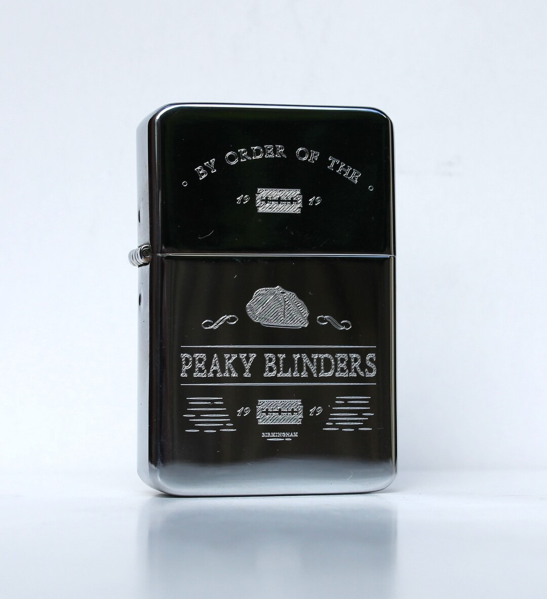 Peaky Blinders Solid Brass Lighter in a Chrome Finish & Gift