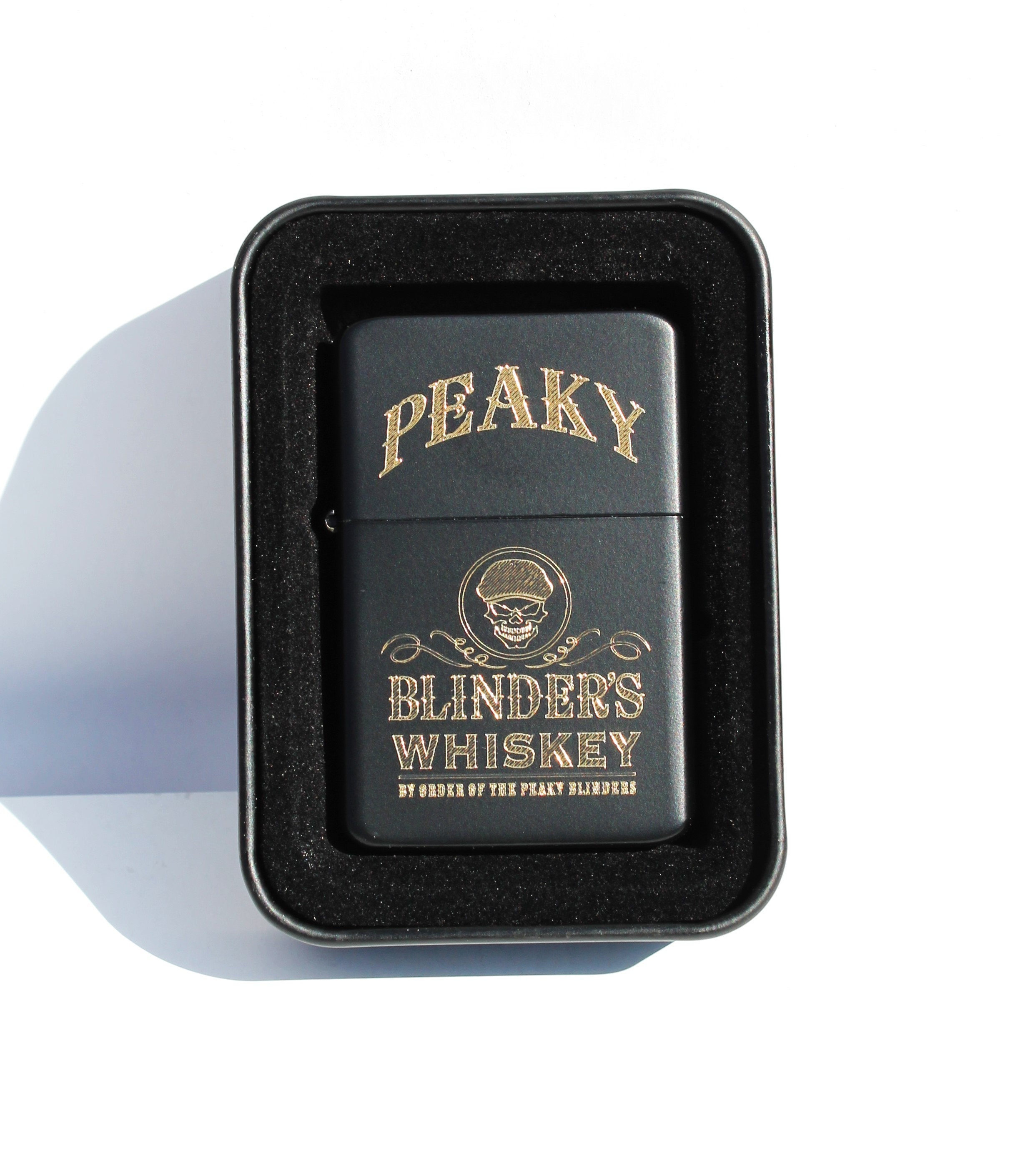 Peaky Blinders Skull Solid Brass Lighter in Black & Gift Tin -  Portugal