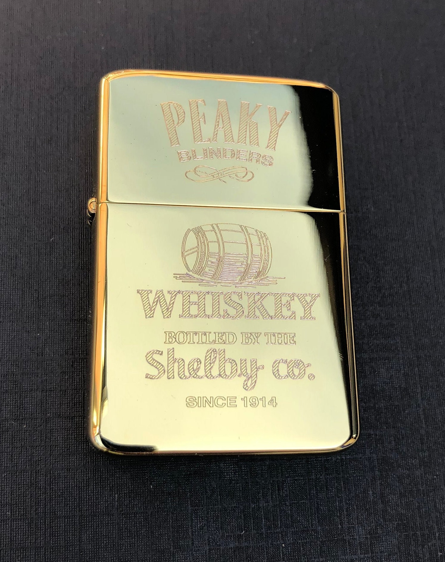 bleeding Dislocation period Solid Brass Peaky Blinders gold lighter with Gift Box FREE - Etsy 日本