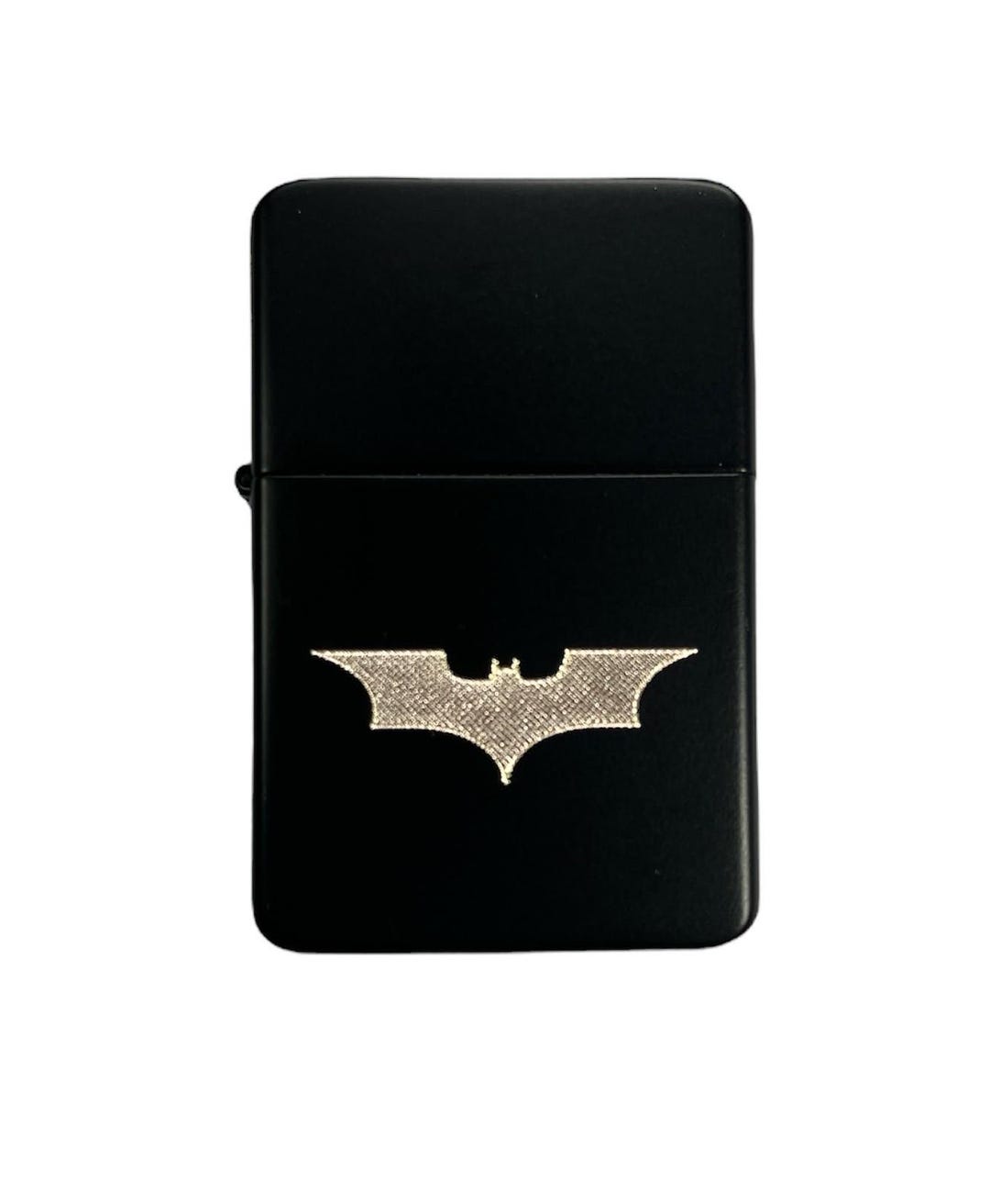 batman cigarette lighter Bat Design Brass Lighter Finished in Black *free Engraving