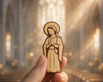 Pocket Altar Virgin Mary SVG, Catholic Travel Shrine Laser Cut File (Digital Download)