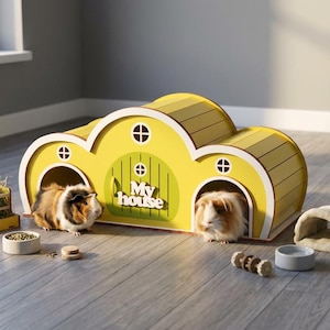 Laser Cut Guinea Pig/Rabbit House Plan: Wooden Hutch SVG (Digital Download)
