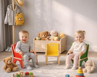 Planos CNC para sillón infantil / Archivos de silla de contrachapado para niños pequeños (DXF SVG)